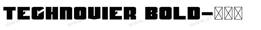 Technovier Bold字体转换